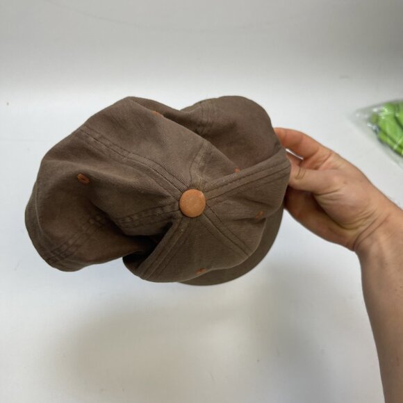 Vintage Rusty Hat Cap Men Brown / Orange Bill Surfer Surfing Skater Y2K FlexFit - Picture 10 of 10